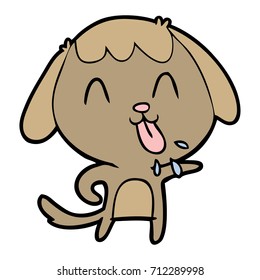 perro de dibujos animados adorables