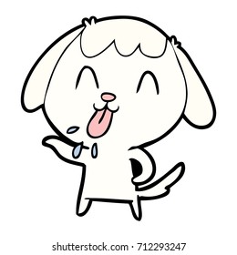 perro de dibujos animados adorables