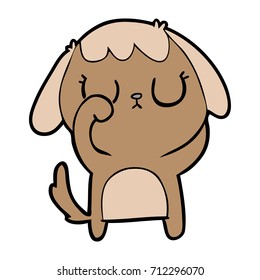 perro de dibujos animados adorables