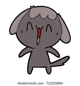 perro de dibujos animados adorables