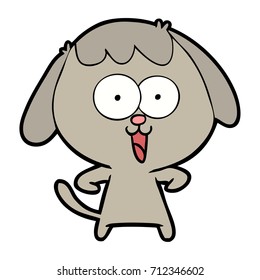 perro de dibujos animados adorables
