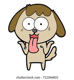 perro de dibujos animados adorables