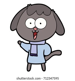 perro de dibujos animados adorables