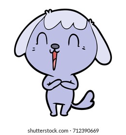 perro de dibujos animados adorables