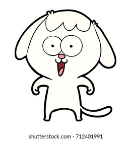 perro de dibujos animados adorables