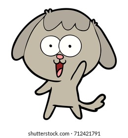 perro de dibujos animados adorables