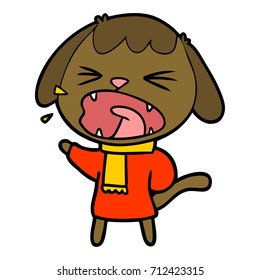 perro de dibujos animados adorables