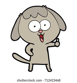 perro de dibujos animados adorables