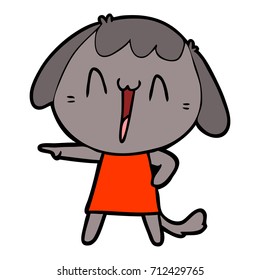 perro de dibujos animados adorables
