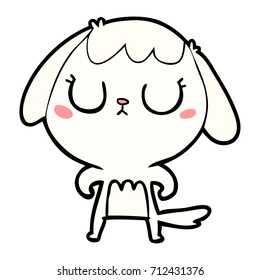perro de dibujos animados adorables