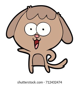 perro de dibujos animados adorables