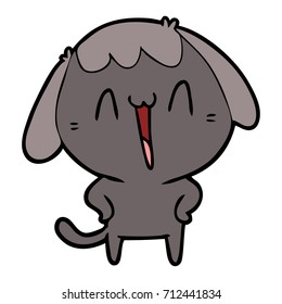 perro de dibujos animados adorables