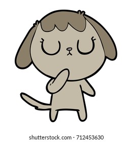 cute cartoon dog