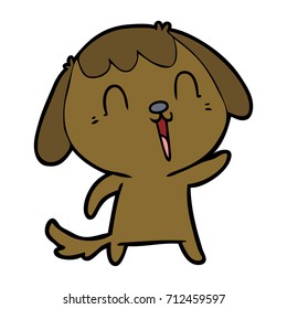 perro de dibujos animados adorables