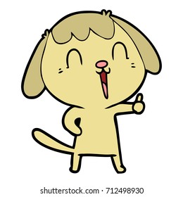 perro de dibujos animados adorables