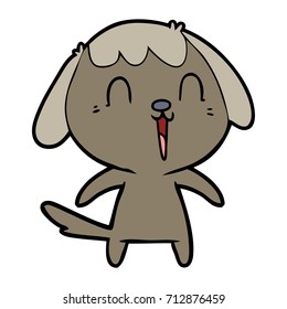 perro de dibujos animados adorables