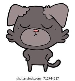 perro de dibujos animados adorables
