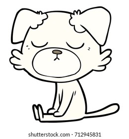 perro de dibujos animados adorables