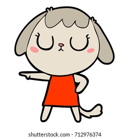 perro de dibujos animados adorables