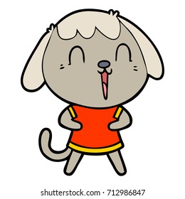 cute cartoon dog