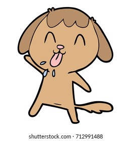 perro de dibujos animados adorables