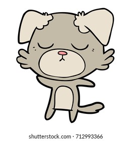 perro de dibujos animados adorables