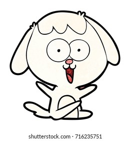 perro de dibujos animados adorables