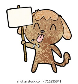 perro de dibujos animados adorables