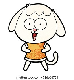 perro de dibujos animados adorables