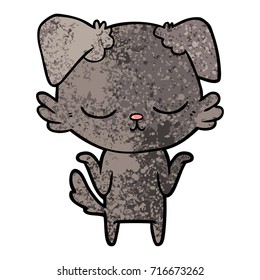 perro de dibujos animados adorables