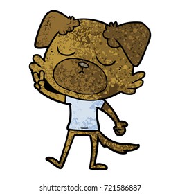 perro de dibujos animados adorables