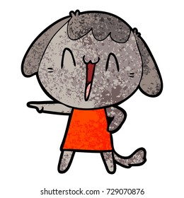 cute cartoon dog