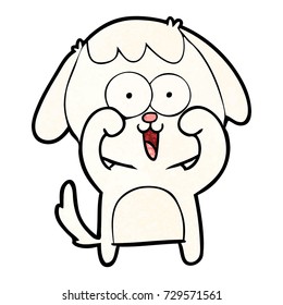 perro de dibujos animados adorables