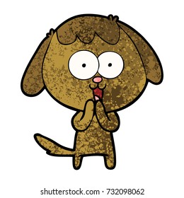 perro de dibujos animados adorables
