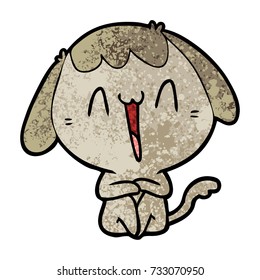 perro de dibujos animados adorables