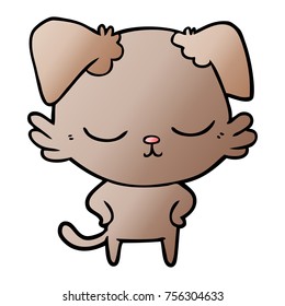 perro de dibujos animados adorables