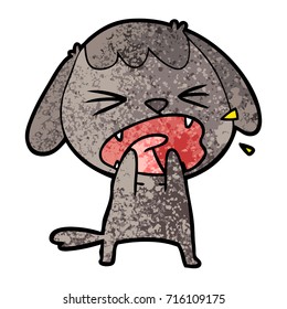cute cartoon dog barking