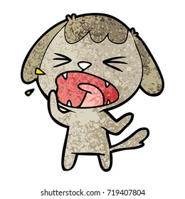 cute cartoon dog barking