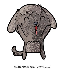 perro de dibujos animados lindo llorando