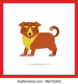 Cute cartoon dog icon