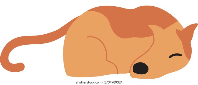 Cute Cartoon dog, Vector illustration dog on a white background. Drawing for children