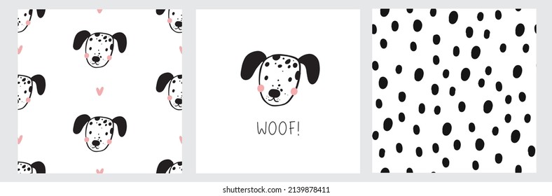 Cute cartoon dog - vector illustration. Love my pets. 