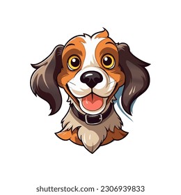 Ilustración de vectores de perros de dibujos animados