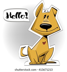 cute cartoon doggy