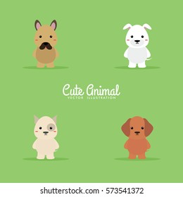 Cute Cartoon dogs