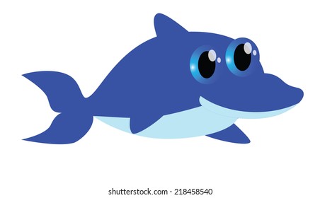 cute cartoon dolphin