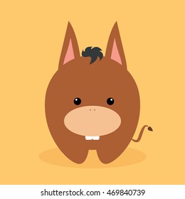 Cute Cartoon donkey