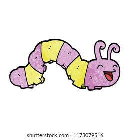 cute cartoon doodle caterpillar