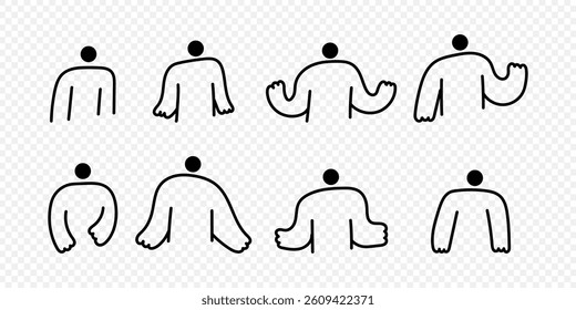 Cute cartoon doodle character. Funny cartoon character illustration. Vector design element for art, logo, social media, branding, print, sticker, poster, banner, ETC.
