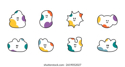 Cute cartoon doodle character. Funny cartoon character illustration. Vector design element for art, logo, social media, branding, print, sticker, poster, banner, ETC.